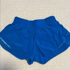 Lululemon Athletica Blue Athletic Shorts Moisture-Wicking Reflective
